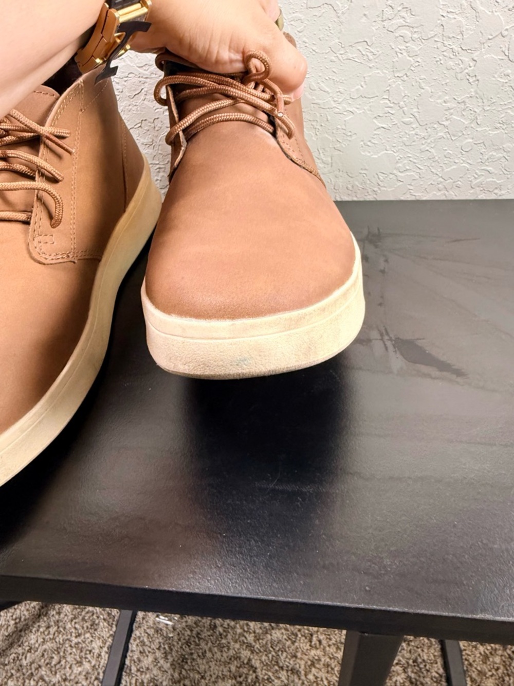 IZOD Palmer Men’s Size 10M Brown Chukka Boots Casual Lace Up Shoes - Picture 7 of 9